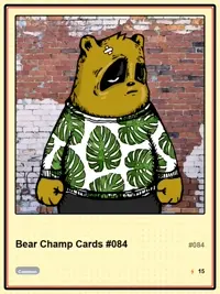 Bear Champ Cards